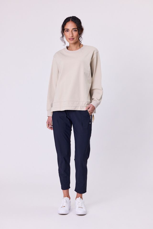 Ravel Tie Sweat - NAVY & CO TOPS NZ LUMA