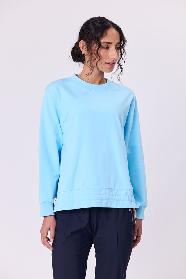 Ravel Tie Sweat - NAVY & CO TOPS NZ LUMA