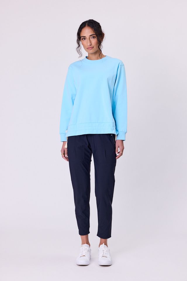 Ravel Tie Sweat - NAVY & CO TOPS NZ LUMA