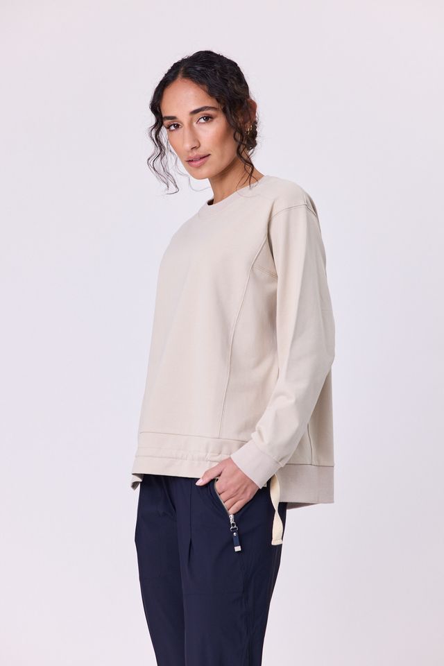 Ravel Tie Sweat - NAVY & CO TOPS NZ LUMA