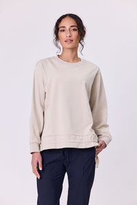 Ravel Tie Sweat - NAVY & CO TOPS NZ LUMA