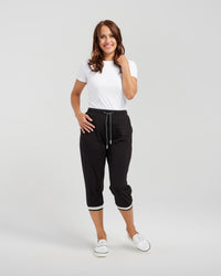 Raven Pant - Black/White - ZAFINA Pant 14 8 20 18 10 12 16 NZ LUMA