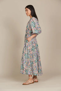 Remi Maxi Dress - Lotus Fleuron - ISLE OF MINE Dress NZ LUMA