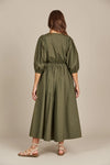 Remi Maxi Dress - Olive - ISLE OF MINE Dress NZ LUMA