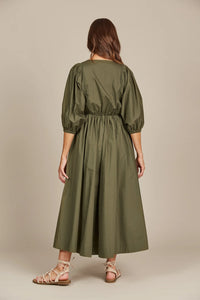 Remi Maxi Dress - Olive - ISLE OF MINE Dress NZ LUMA