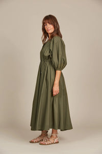 Remi Maxi Dress - Olive - ISLE OF MINE Dress NZ LUMA