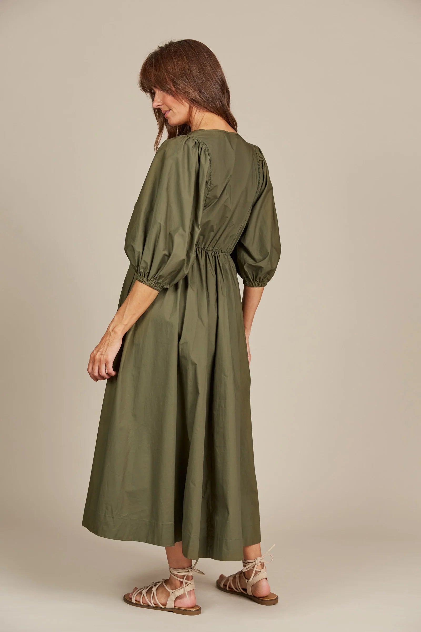 Remi Maxi Dress - Olive - ISLE OF MINE Dress NZ LUMA