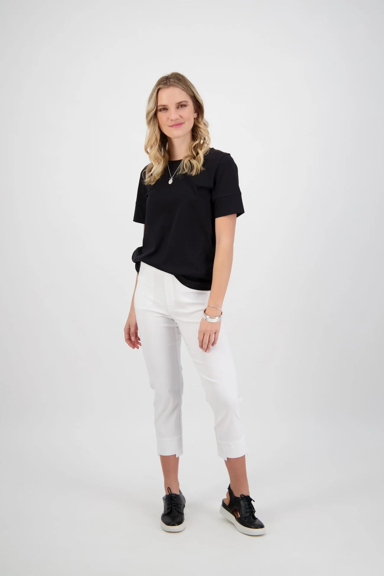 Roam Crop Faille - MACJAY'S Pant WHITE 18 12 10 14 8 16 NZ LUMA