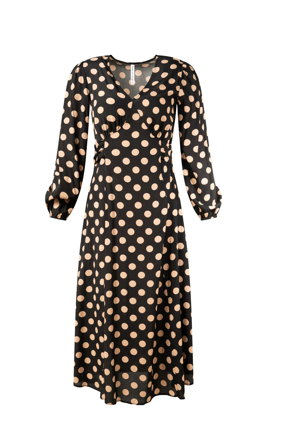 Sabrina Dress Latte Polkadot - LEMON TREE Dress NZ LUMA