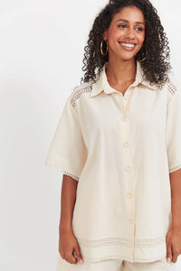 Santos Shirt - Bisque - HAVEN TOPS NZ LUMA