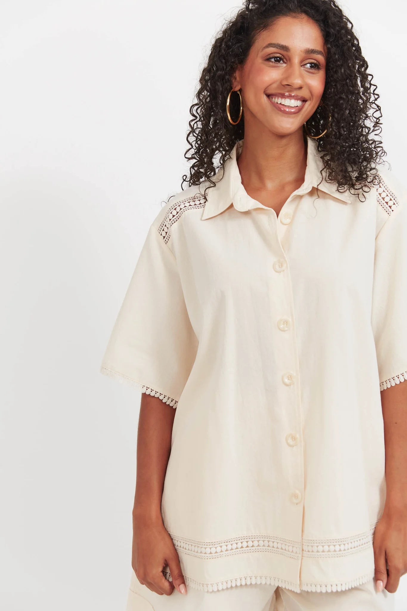 Santos Shirt - Bisque - HAVEN TOPS NZ LUMA