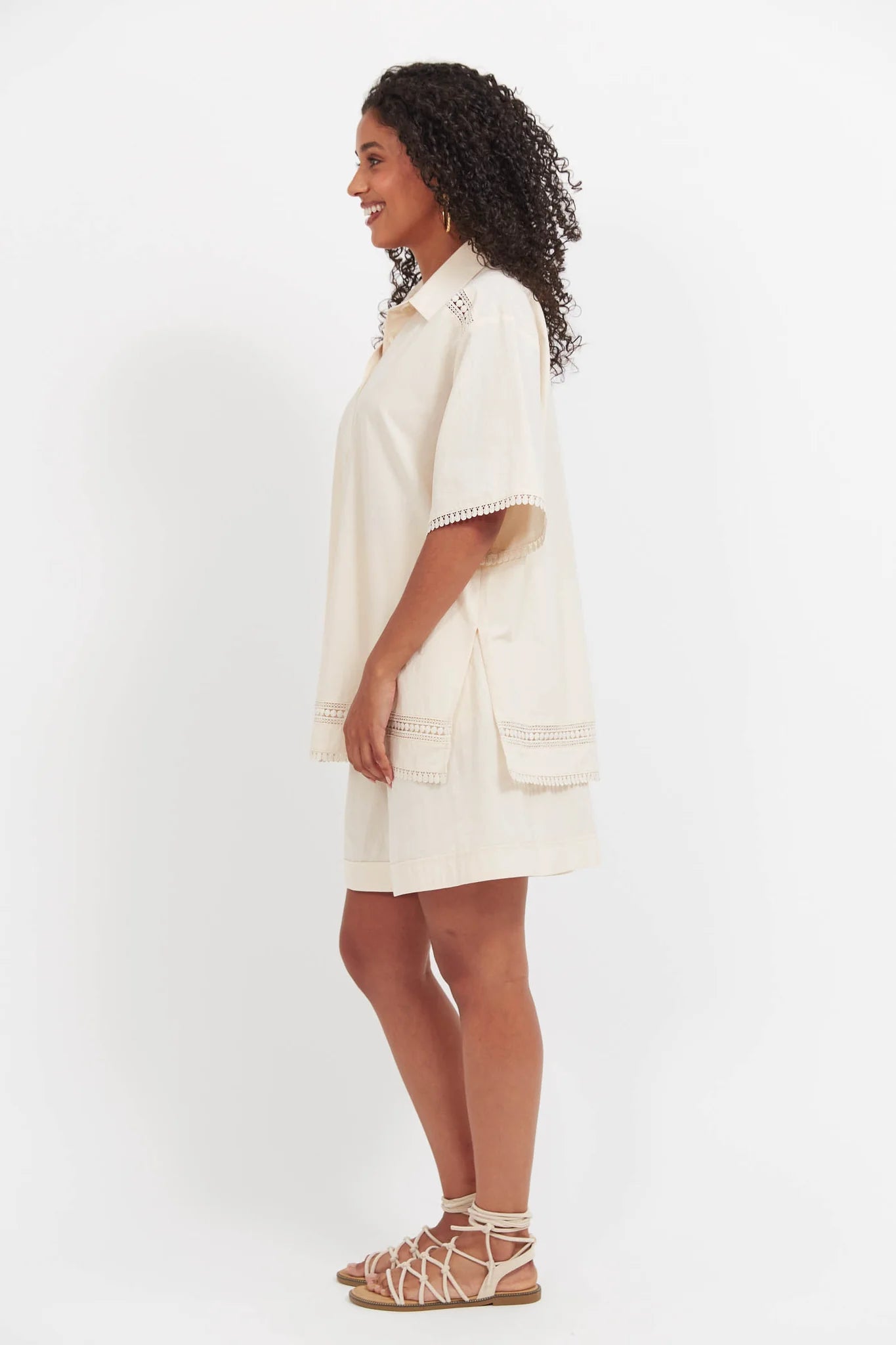 Santos Shirt - Bisque - HAVEN TOPS NZ LUMA