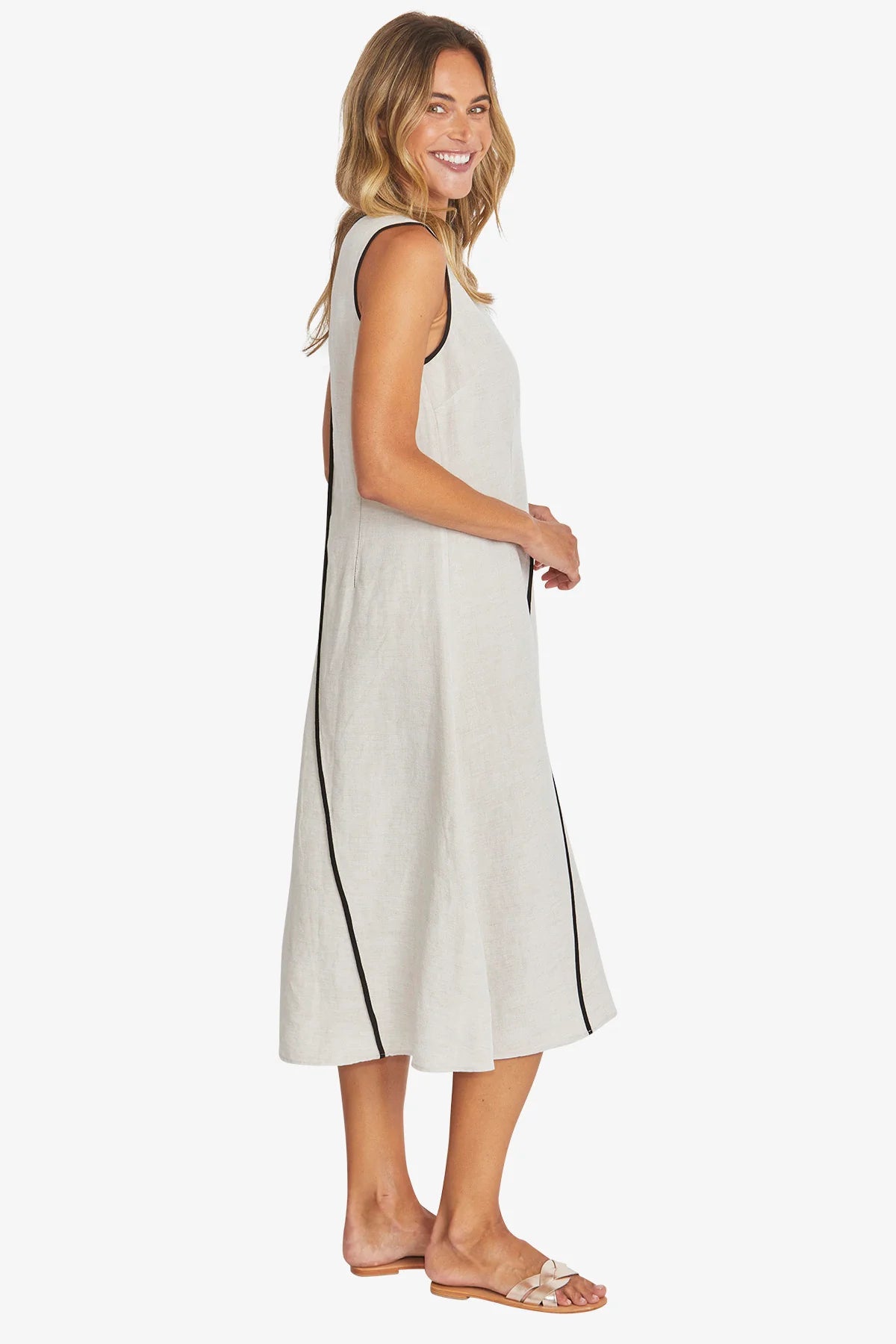 Sarah Dress - Raffia - PING PONG Dress NZ LUMA