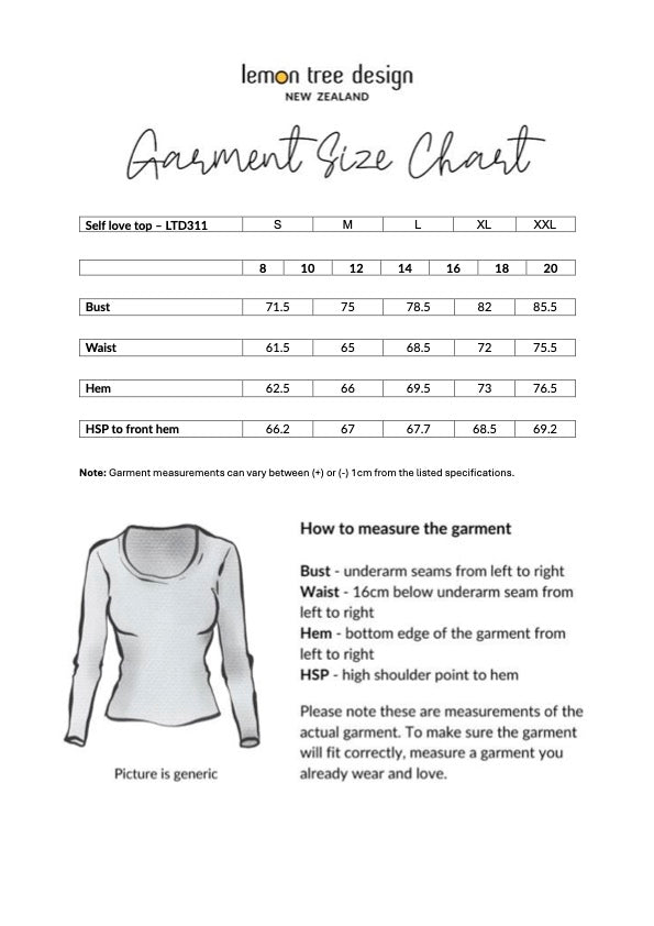 Self Love Top - Black - LEMON TREE Top NZ LUMA