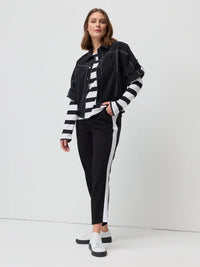 Side Stripe Ponte Jogger - Black - MARCO POLO Pant NZ LUMA