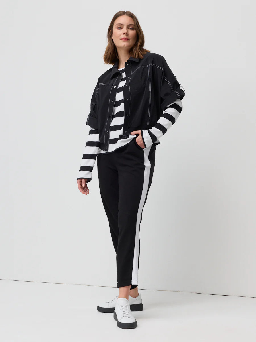 Side Stripe Ponte Jogger - Black - MARCO POLO Pant NZ LUMA