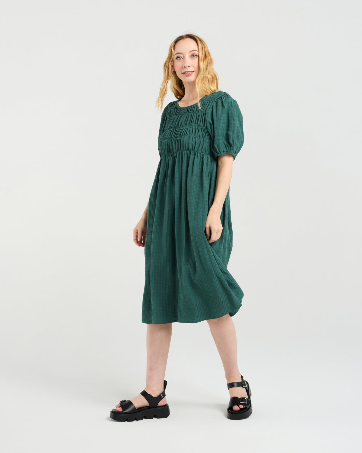 Sienna Dress - Green - ZAFINA Dress NZ LUMA