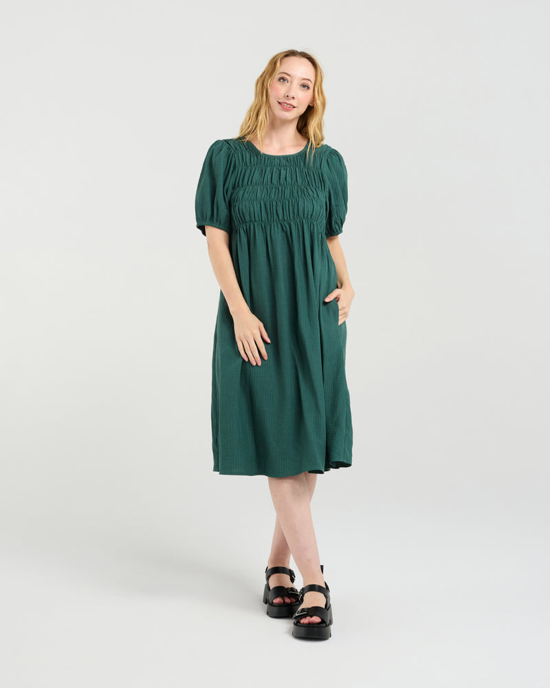 Sienna Dress - Green - ZAFINA Dress NZ LUMA