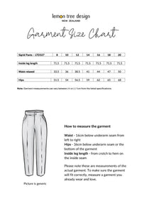 Sigrid Pant - Black - LEMON TREE Pant NZ LUMA