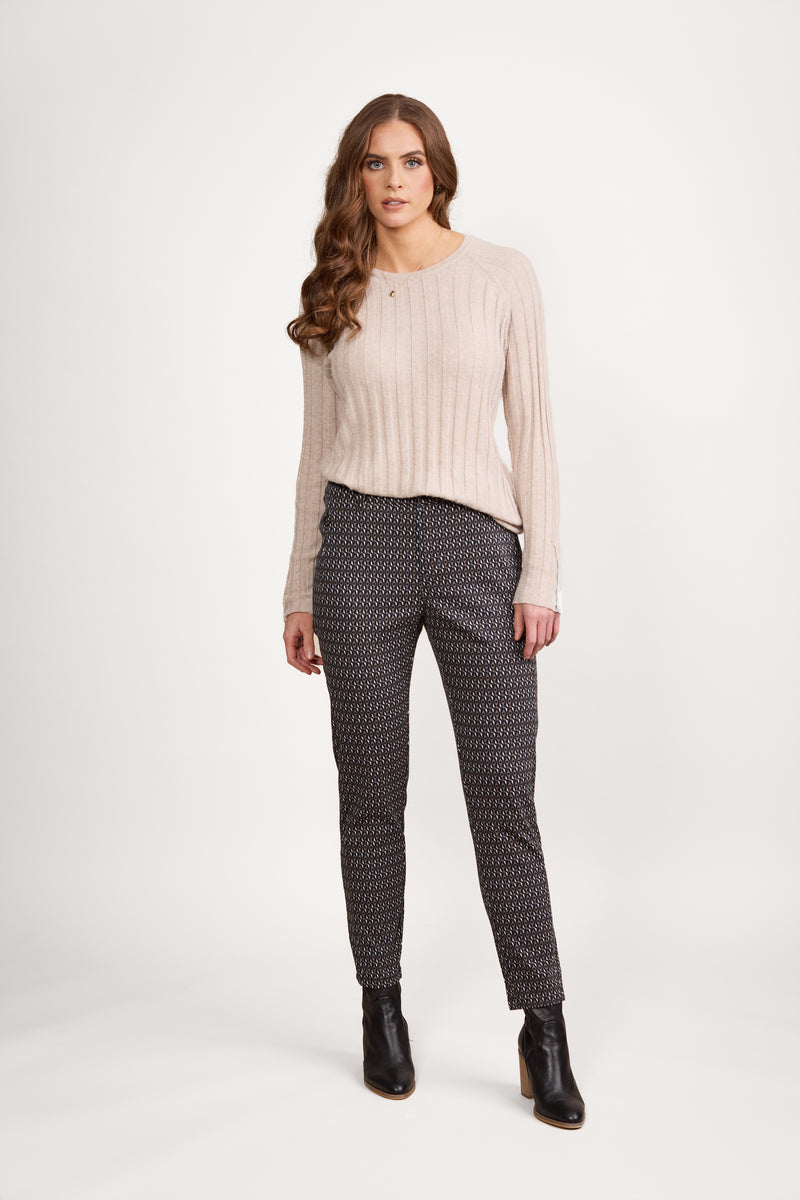 Skinny Leg Ankle Grazer Pant - Solar - VASSALLI Pant NZ LUMA