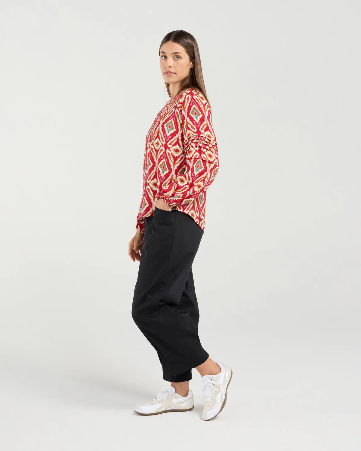 Skylar Pintuck Sleeve Top - BLACKSTONE TOPS NZ LUMA