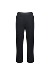 Slim Leg 7/8 Pull On Pant w Elastic Back Waistband - Pitch - VASSALLI Pant NZ LUMA