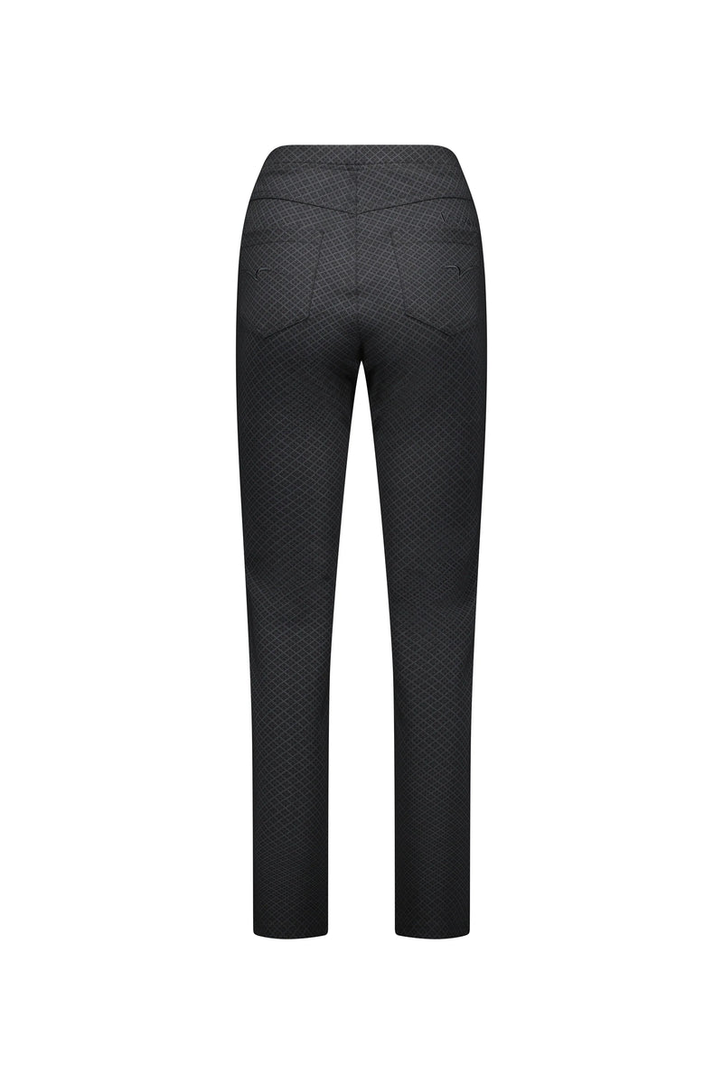 Slim Leg Full Length Ponti Pull On - Mosaic - VASSALLI Pant NZ LUMA