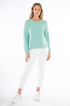 Slub Rib Pullover - Seafoam - JUMP Top NZ LUMA