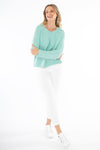 Slub Rib Pullover - Seafoam - JUMP Top NZ LUMA