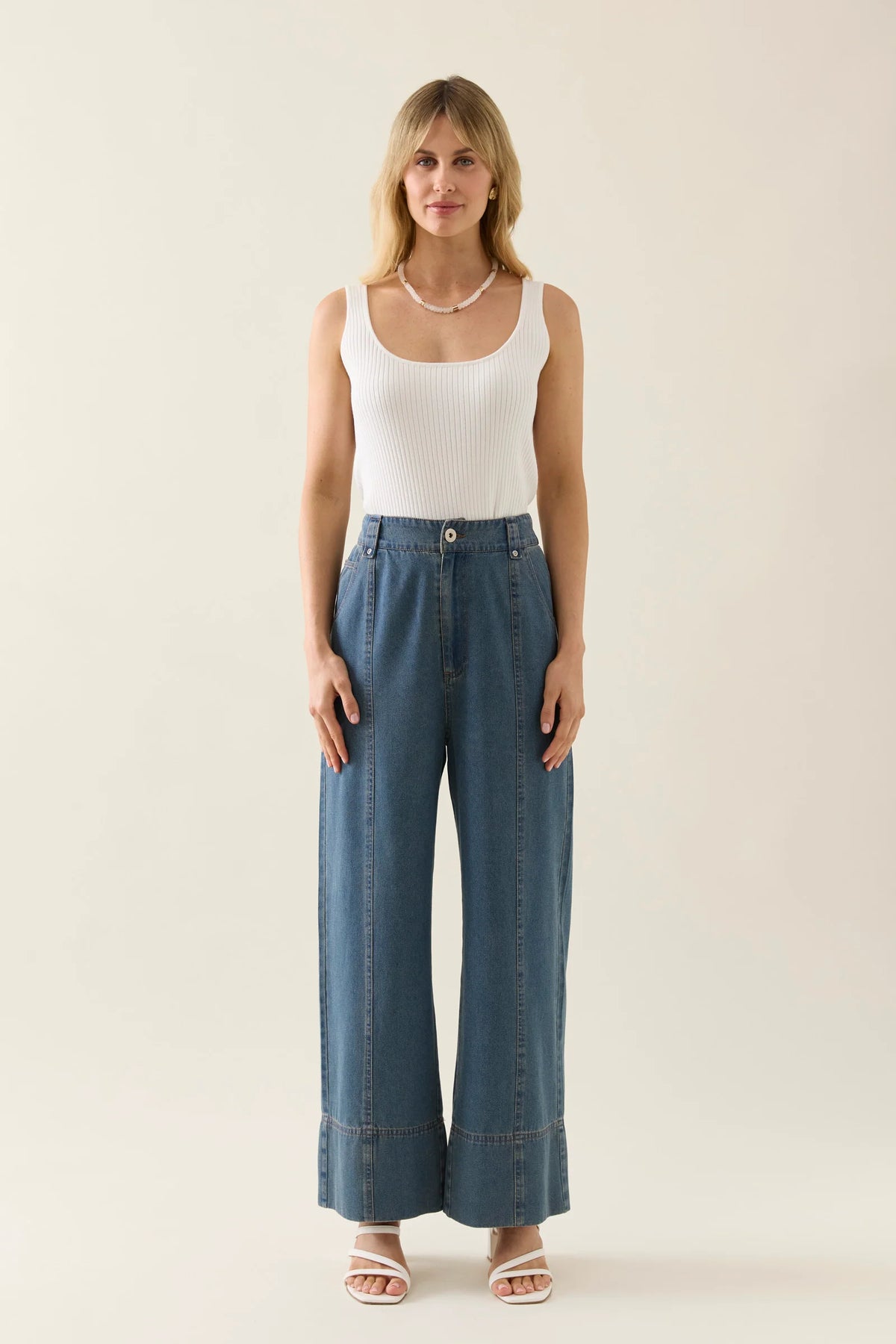 Sofie Denim Pant - ISLE OF MINE Pant NZ LUMA