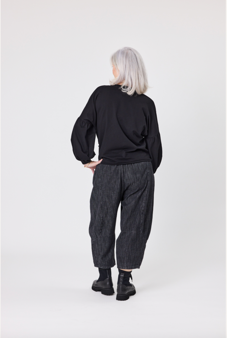 Sonja Pant - Black Denim - LEMON TREE Pant NZ LUMA