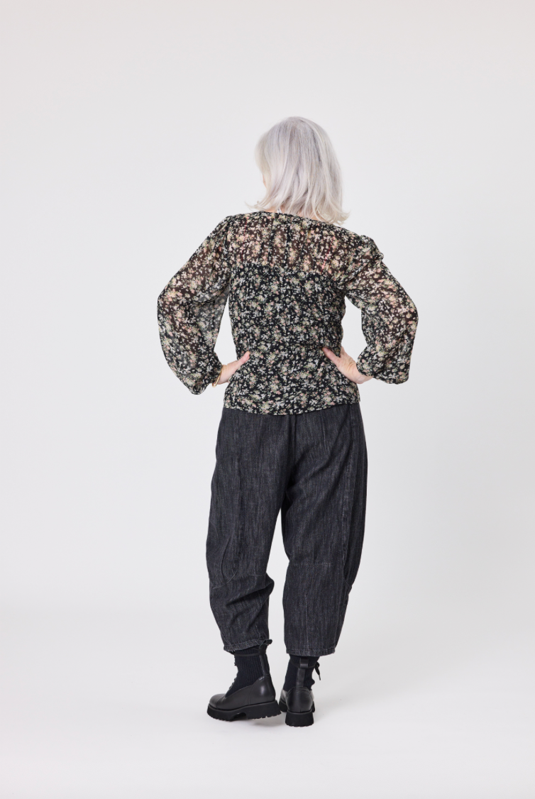 Sonja Pant - Black Denim - LEMON TREE Pant NZ LUMA