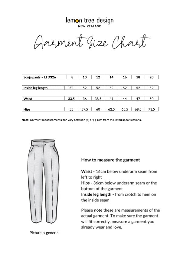 Sonja Pant - Black Denim - LEMON TREE Pant NZ LUMA