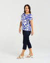 Stella Top - Cobalt Blossom - Seduce Top NZ LUMA