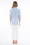 Stripe Linen Shirt - Cobalt/White - JUMP