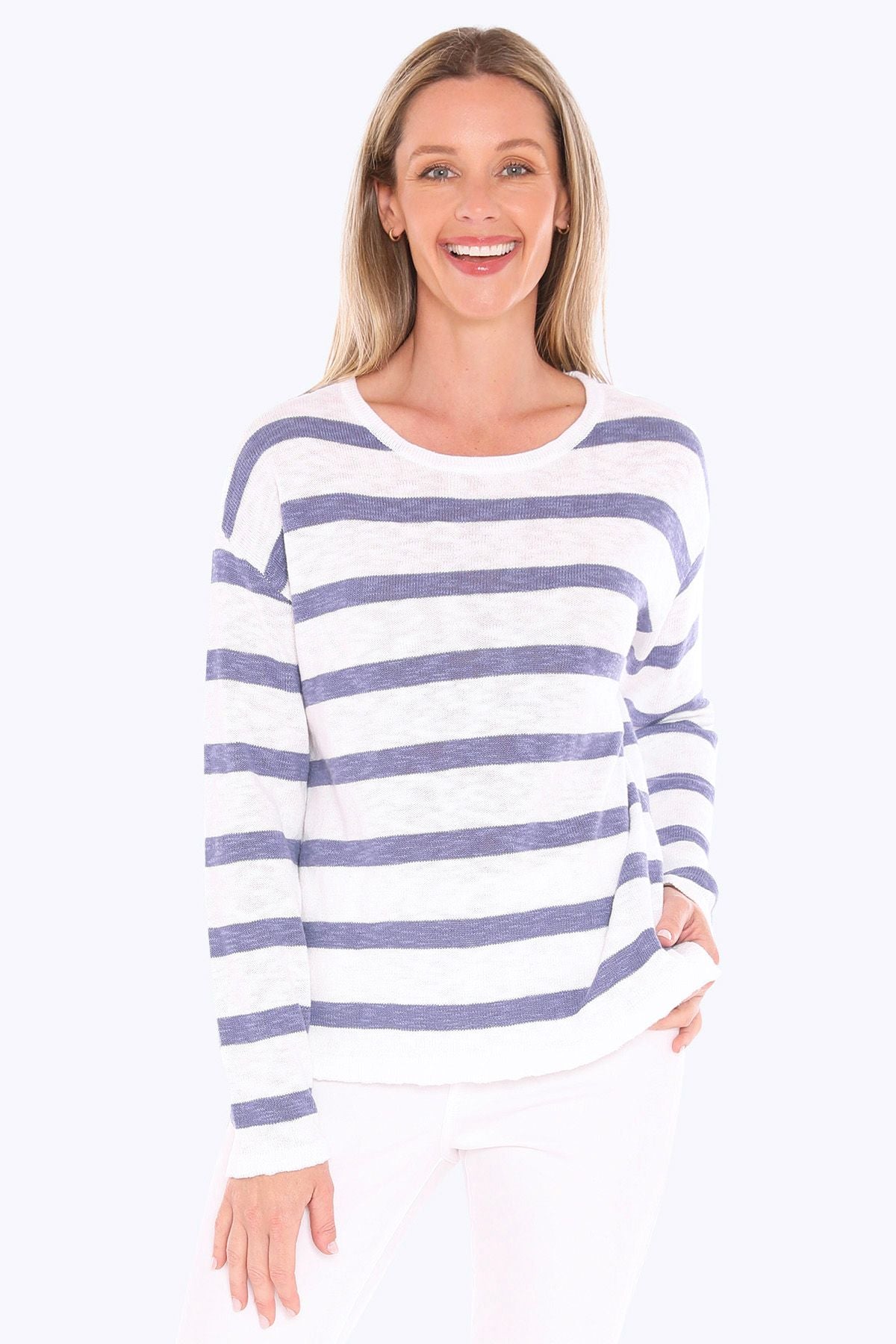 Stripe Slub Pullover - JUMP Top NZ LUMA