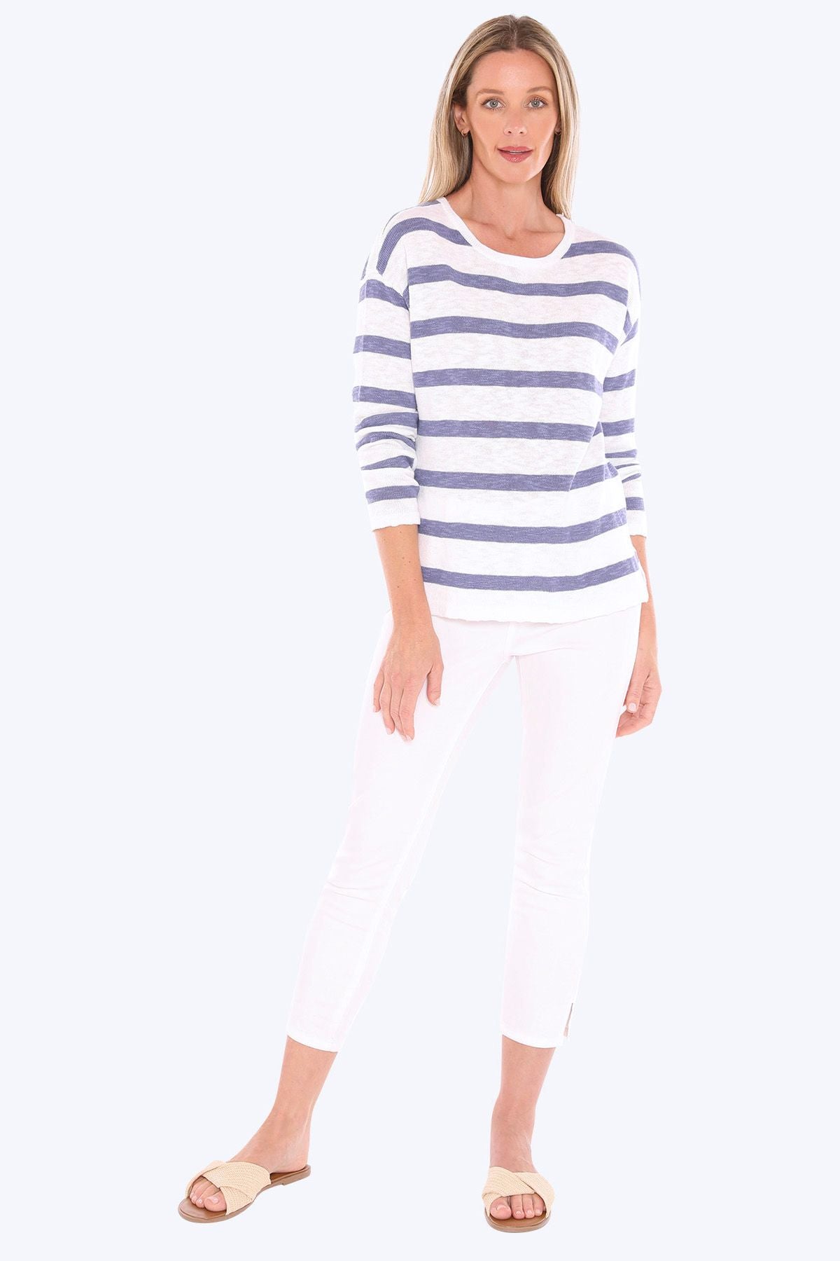 Stripe Slub Pullover - JUMP Top NZ LUMA