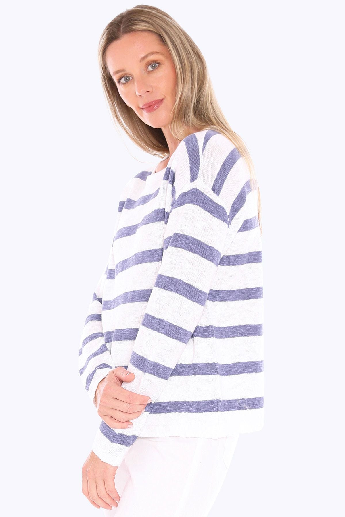 Stripe Slub Pullover - JUMP Top NZ LUMA