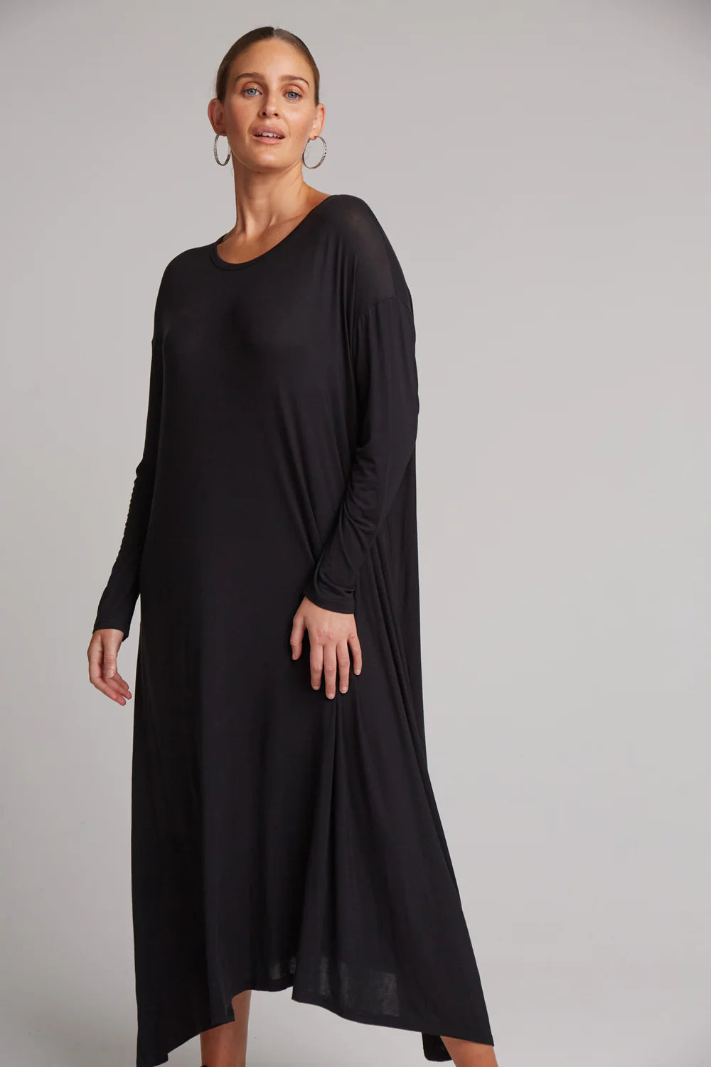 Studio Jersey Dress - Ebony - EB & IVE