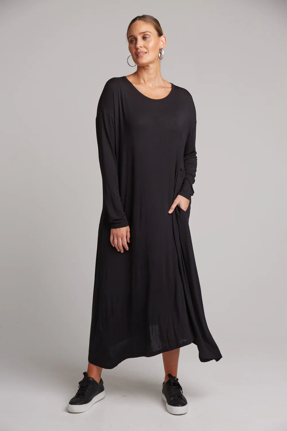 Studio Jersey Dress - Ebony - EB & IVE