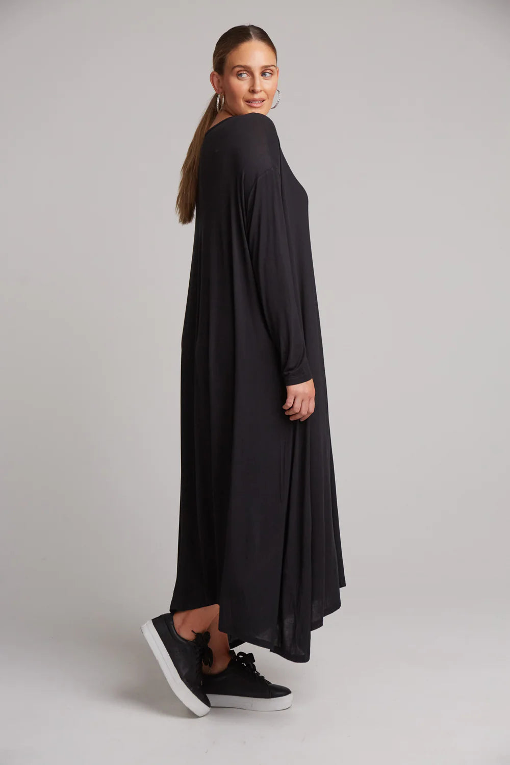 Studio Jersey Dress - Ebony - EB & IVE