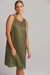 Studio Midi Dress - EB&IVE Dress Small XLarge Medium XSmall Large Khaki NZ LUMA