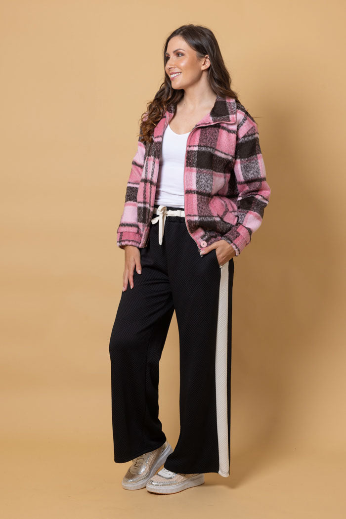 Sullivan Track Pant - Embossed Black - CHARLO Pant NZ LUMA