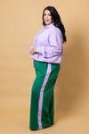 Sullivan Track Pant - Green / Lilac - CHARLO Pant NZ LUMA