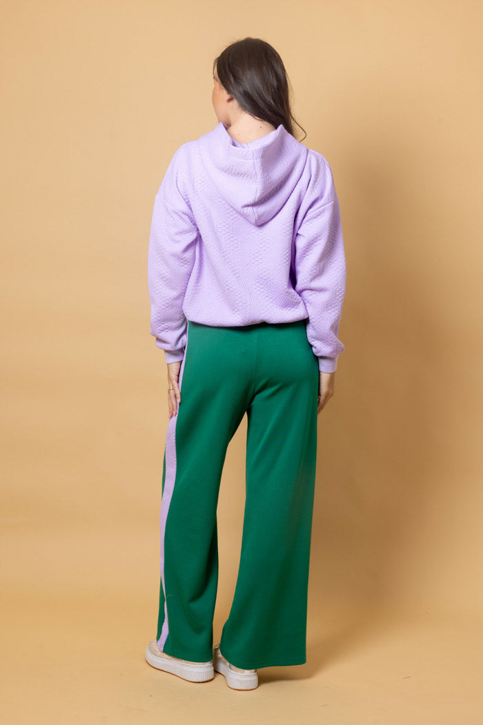 Sullivan Track Pant - Green / Lilac - CHARLO Pant NZ LUMA