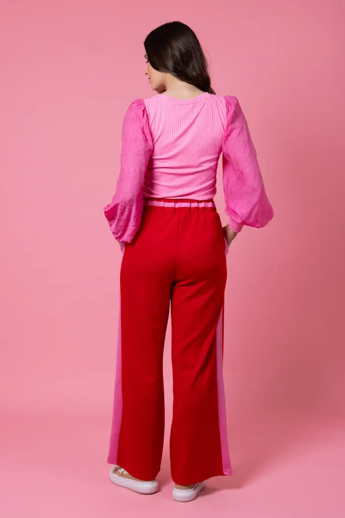 Sullivan Track Pant - Red - CHARLO Pant NZ LUMA