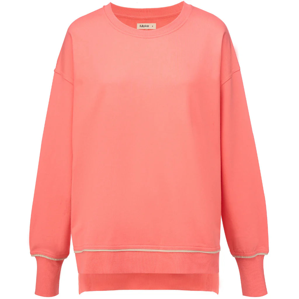 Suzy Sweater - Sunset Coral - MOKE Top NZ LUMA