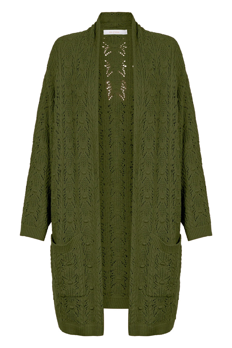 Sylvie Cardigan - Olive - ISLE OF MINE