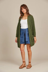 Sylvie Cardigan - Olive - ISLE OF MINE