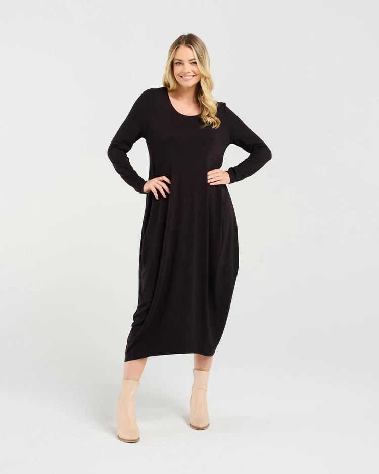 Tabitha Cashmere Blend Dress - BLACKSTONE Dress NZ LUMA